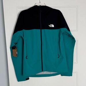 The North Face Men's Turquoise and Black Performance Jacket